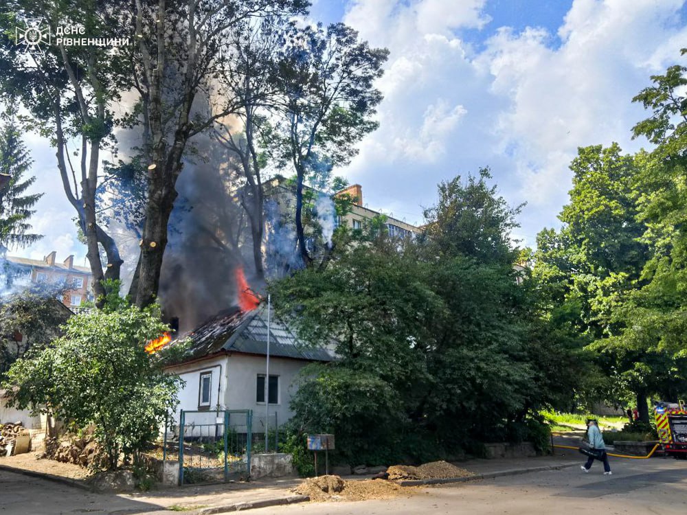 Пожежа на Дорошенка у Рівному