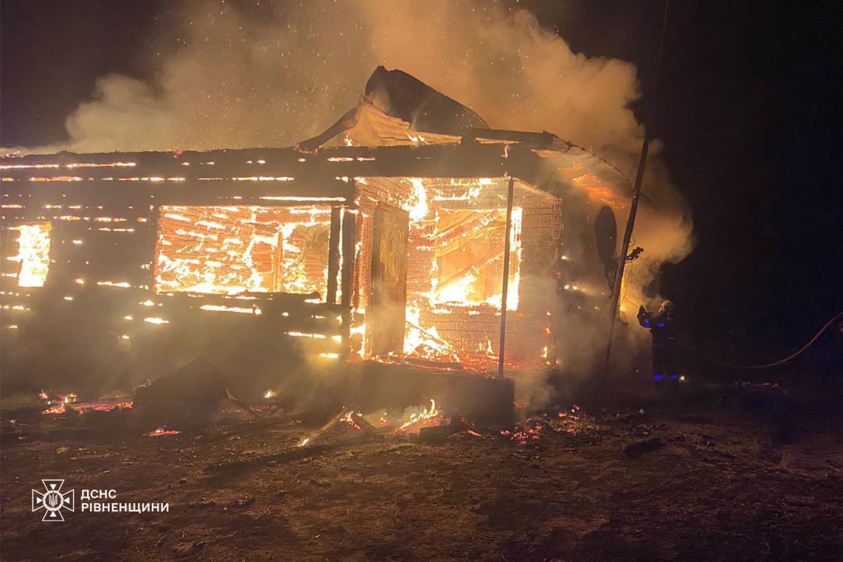 На Сарненщині горів житловий будинок